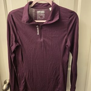 Reebok Deep Purple Quarter-Zip Top